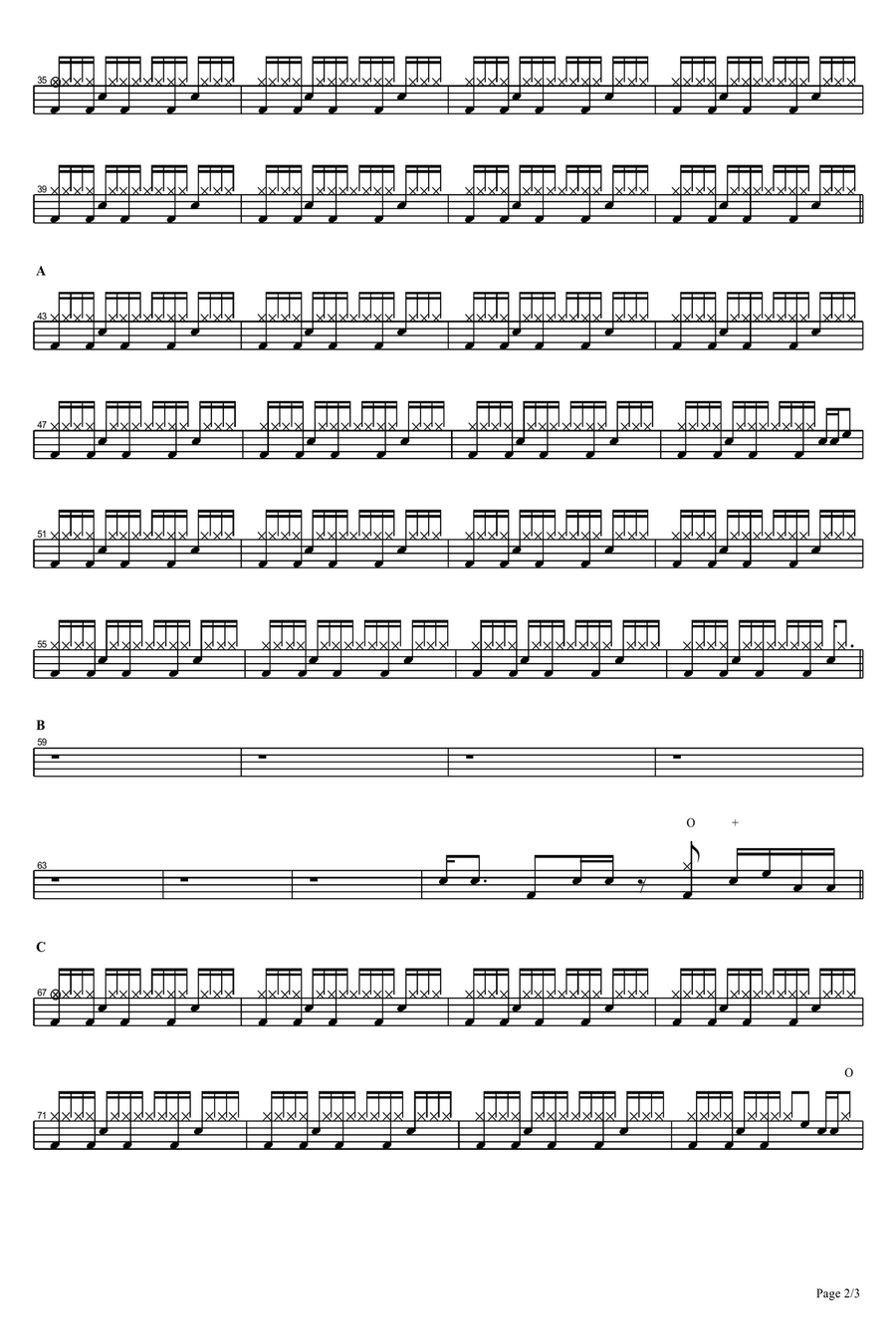 Birds Of A Feather Birds Of A Feather Drum Set scores gallery preview page 2