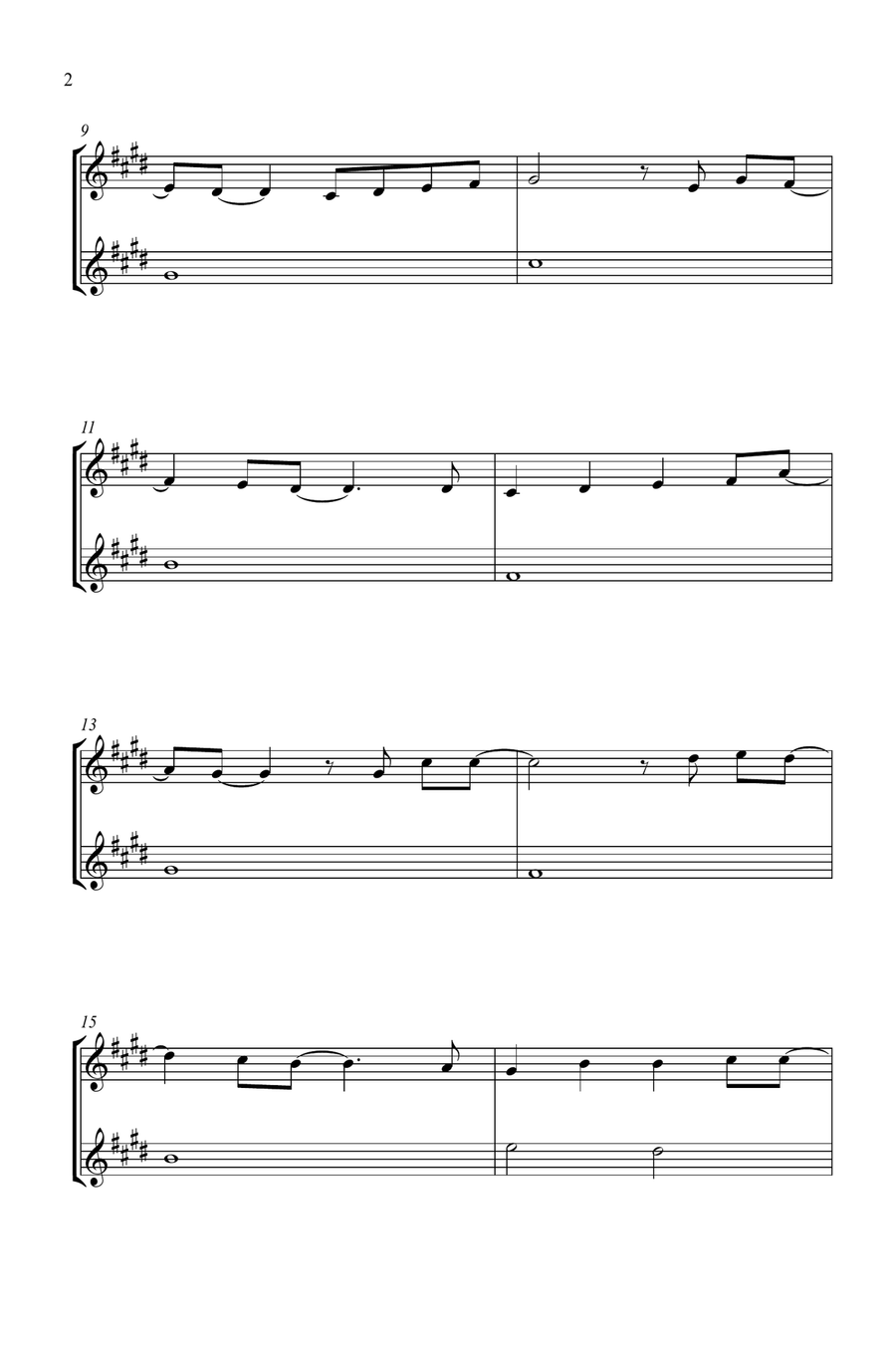 Mary, Did You Know? Clarinet Duet scores gallery preview page 2