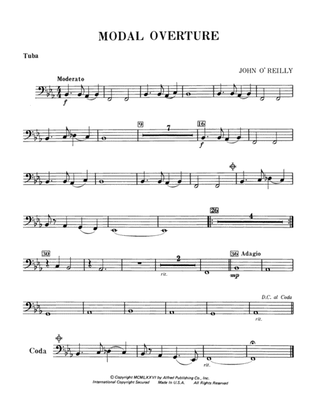 Book cover for Modal Overture: Tuba