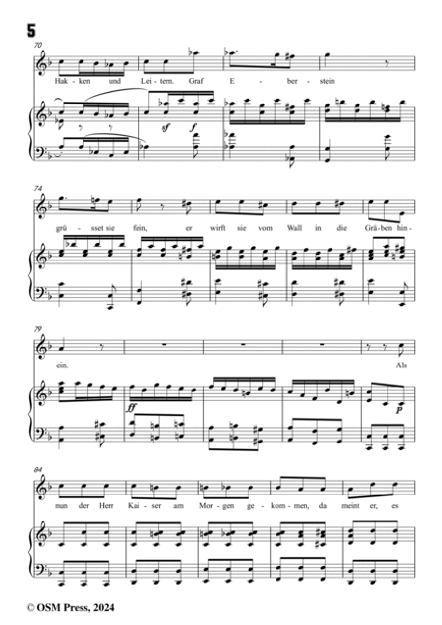 C. Loewe-Graf Eberstein(Zu Speier im Saale da hebt sich ein Klingen),in F Major Voice scores gallery preview page 6