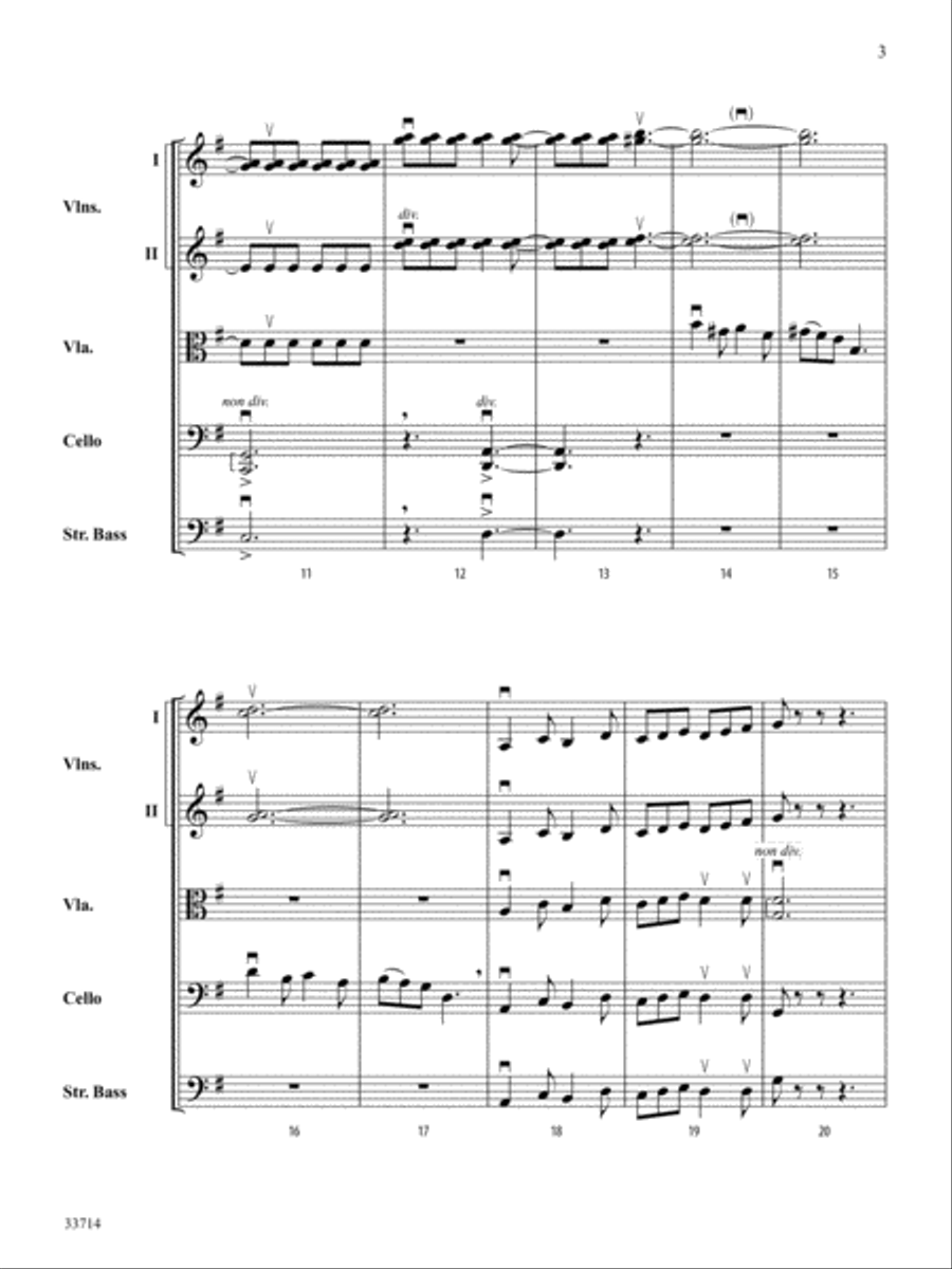 A Keltic Feast: Score A Keltic Feast: Score String Orchestra scores gallery preview page 3