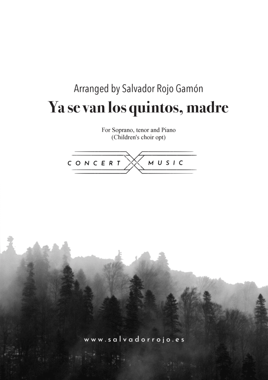 Ya se van los quintos, madre Tenor Voice scores gallery preview page 1