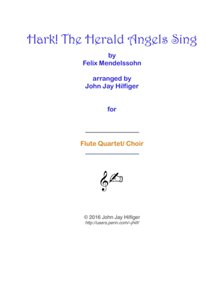Book cover for Hark! The Herald Angels Sing for Flutes