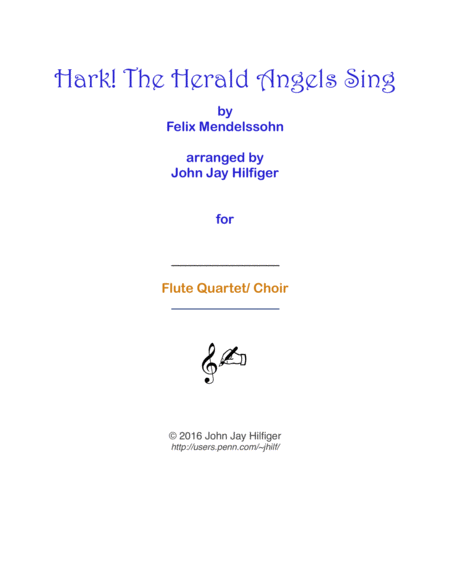 Hark! The Herald Angels Sing for Flutes image number null