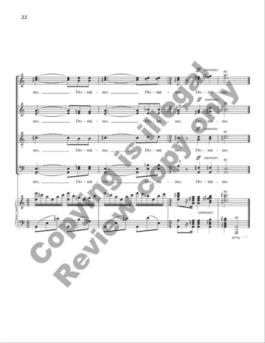 Exultate Justi 4-Part scores gallery preview page 37