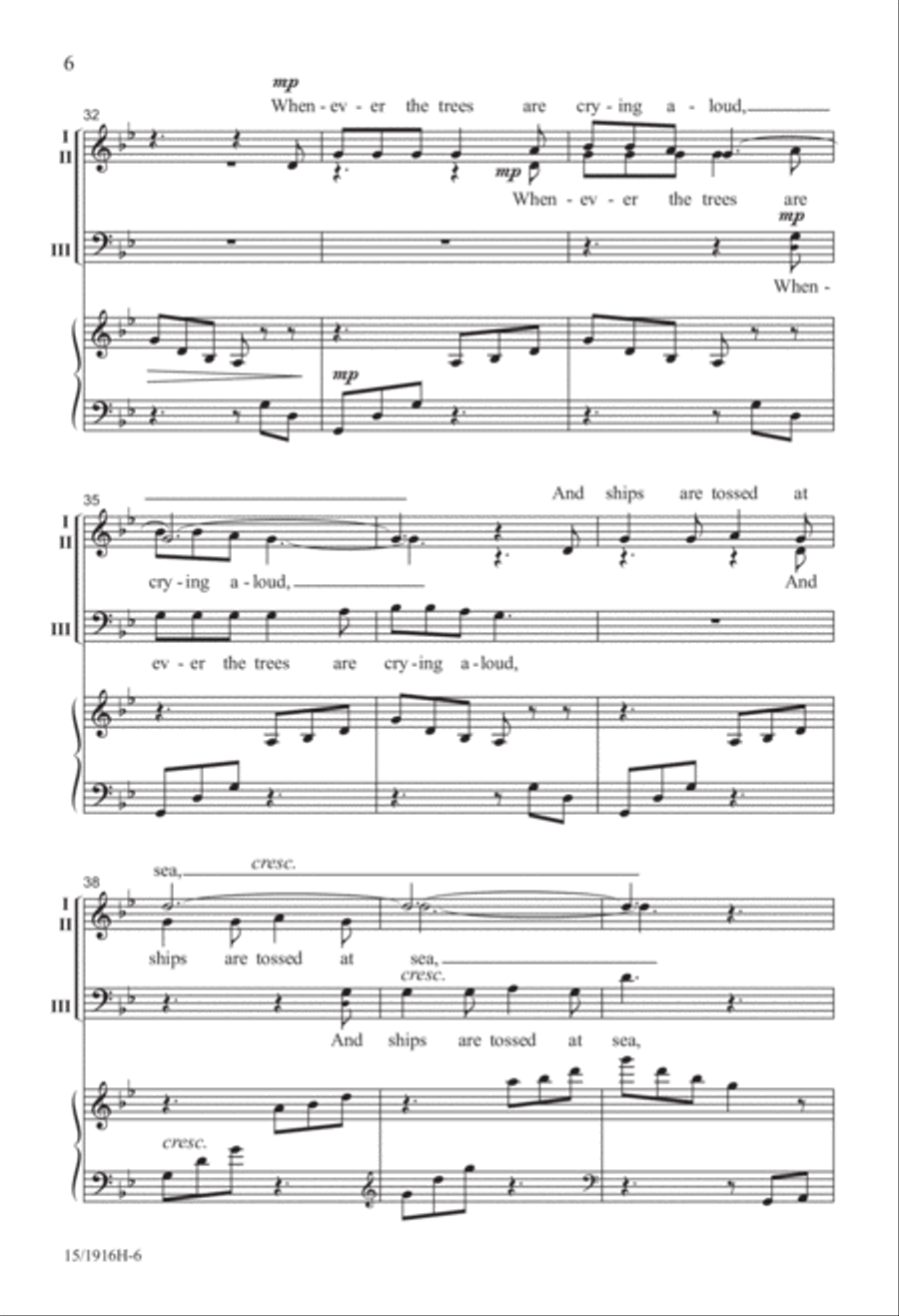 Windy Nights 3-Part scores gallery preview page 7