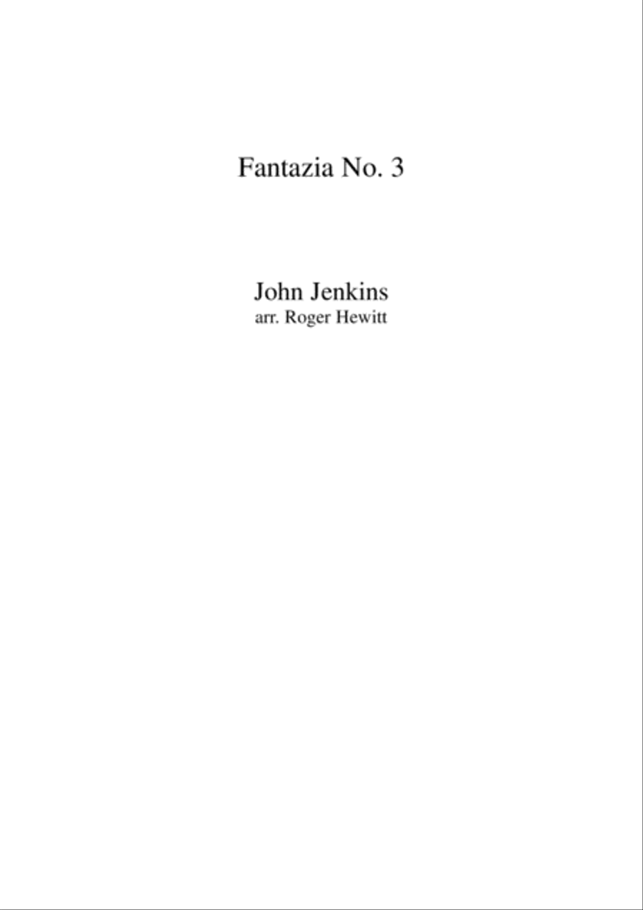 Jenkins - Fantazia No. 3 Woodwind Ensemble scores gallery preview page 1