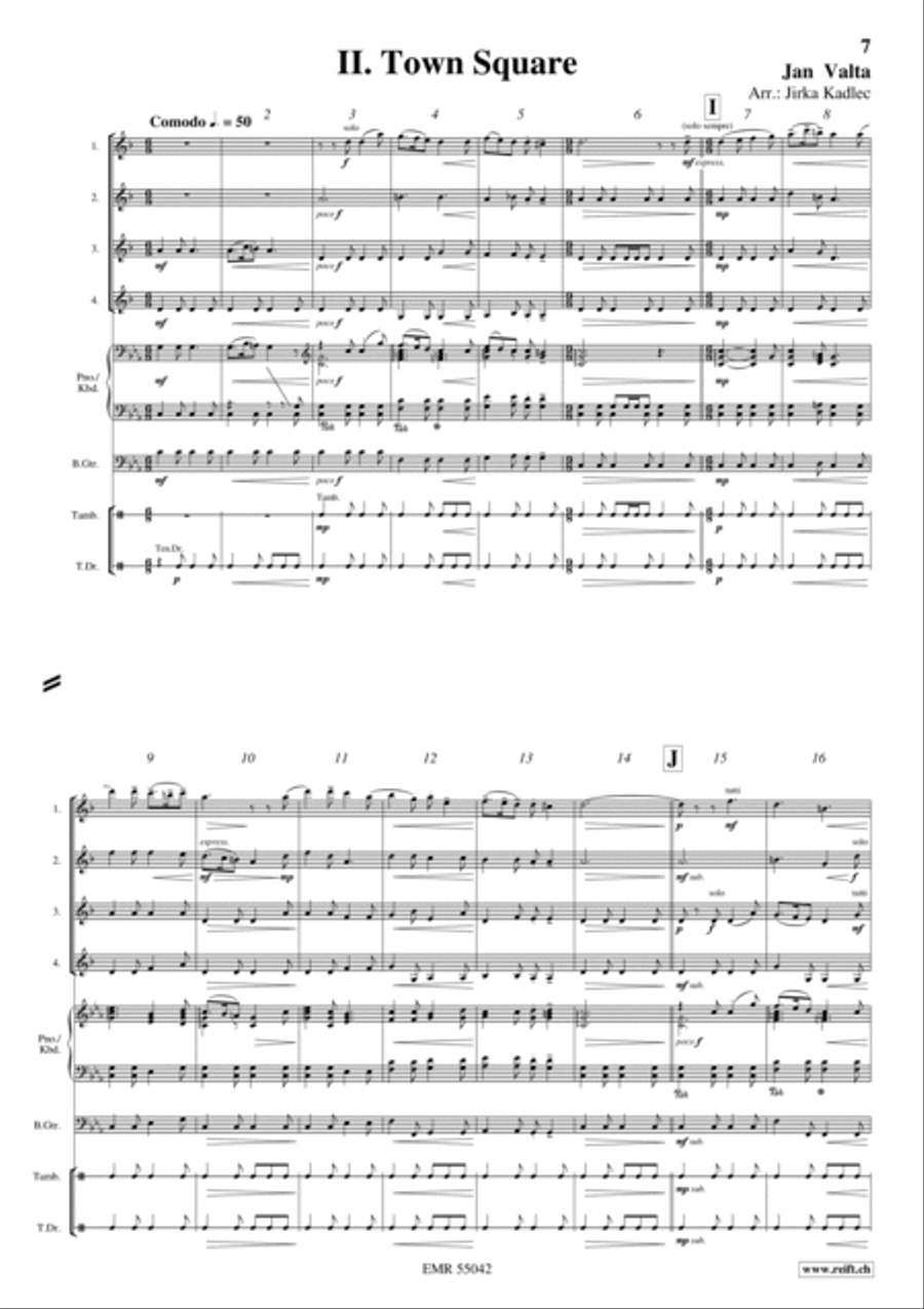 Five Pieces From Kingdom Come: Deliverance Clarinet Quartet scores gallery preview page 6