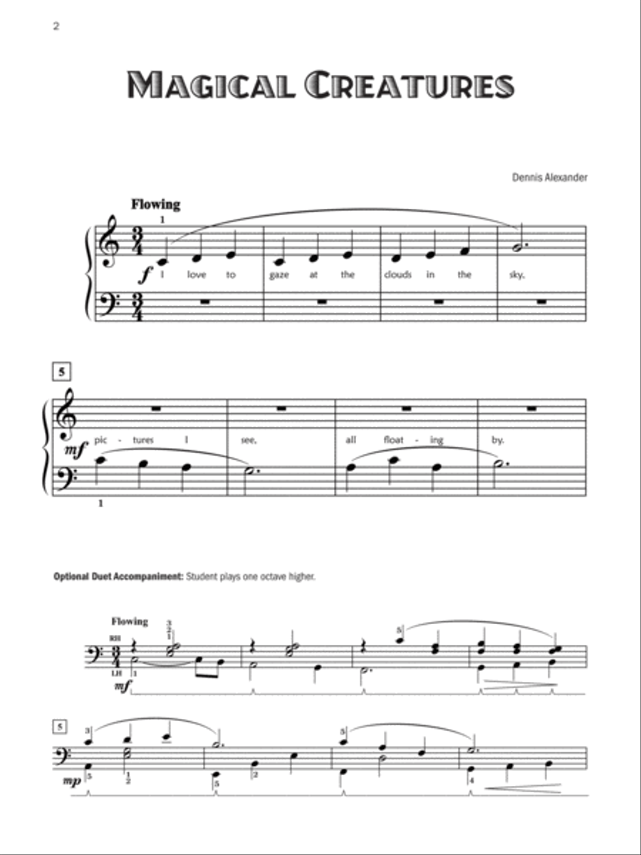 Five-Star Solos, Book 1 Easy Piano scores gallery preview page 7