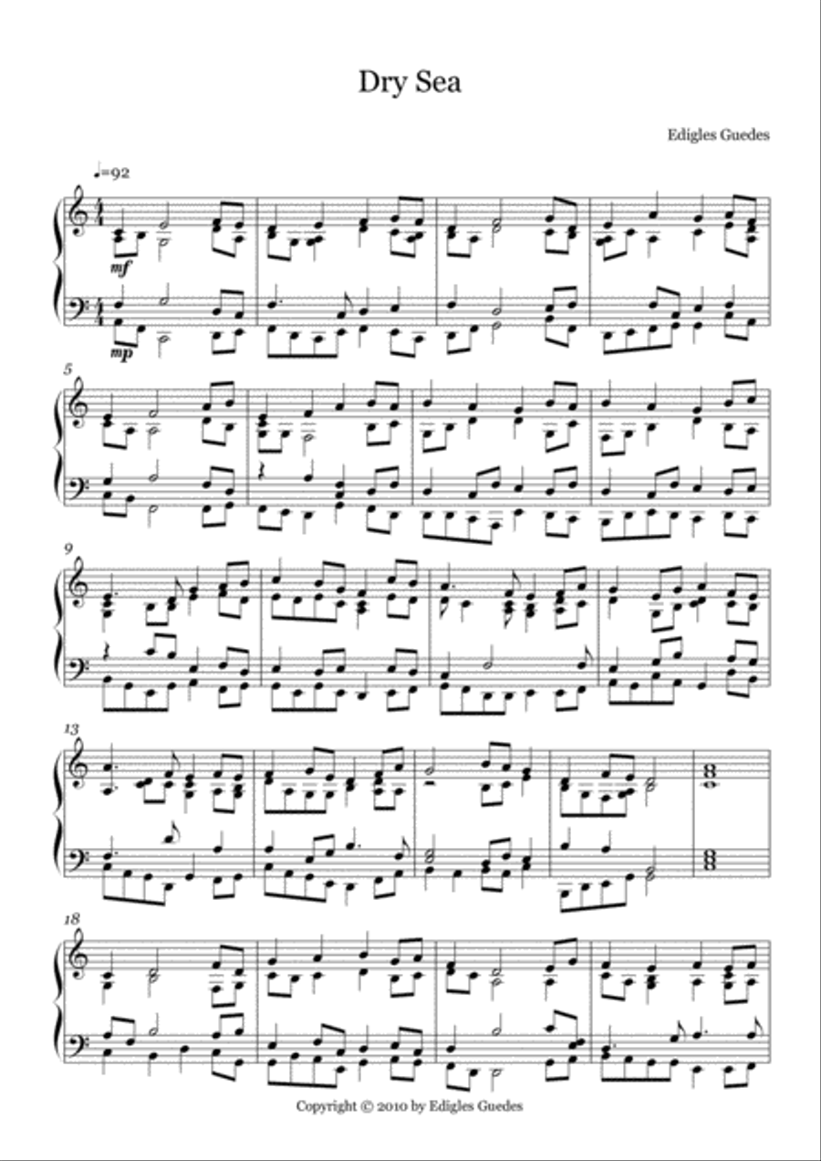 Dry Sea Piano Method scores gallery preview page 2