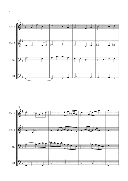 Londonderry Air (Danny Boy) - Jazz Arrangement for Brass Quartet image number null