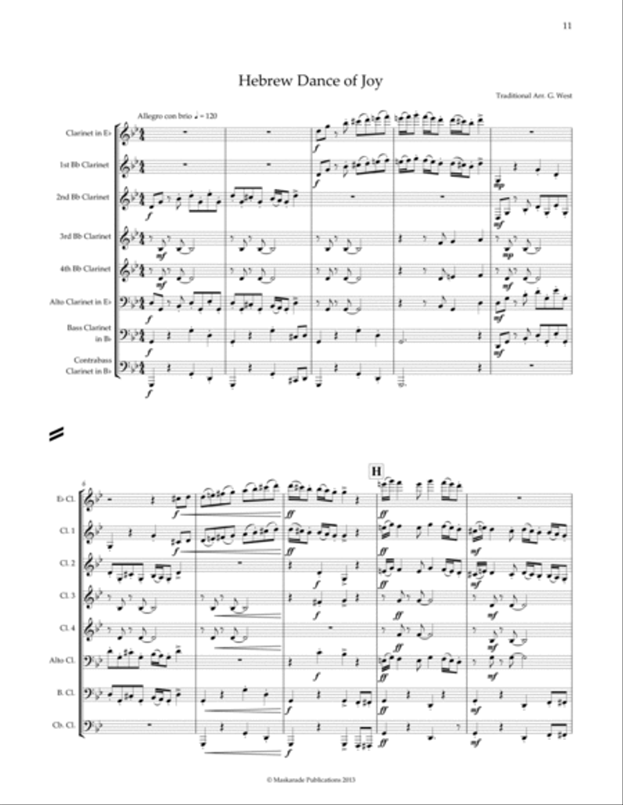 Arrangements for Clarinet Choir - Book 2 Clarinet Choir scores gallery preview page 4