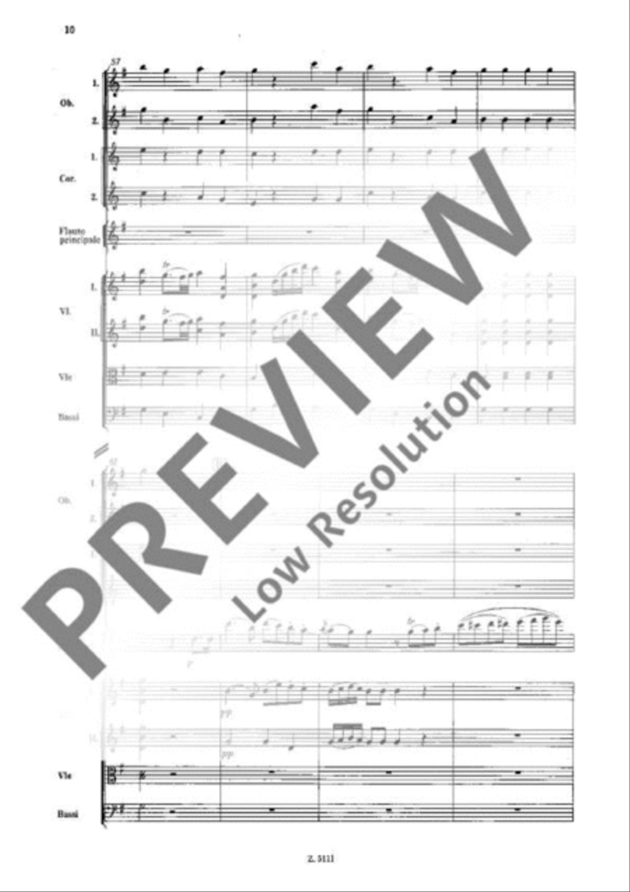 Concerto No. 4 G major Orchestra scores gallery preview page 10