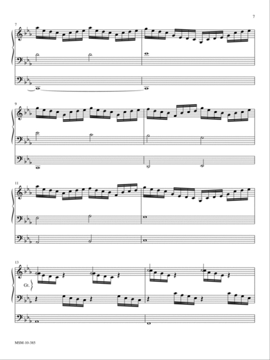 Toccata on Go to Dark Gethsemane Organ scores gallery preview page 2