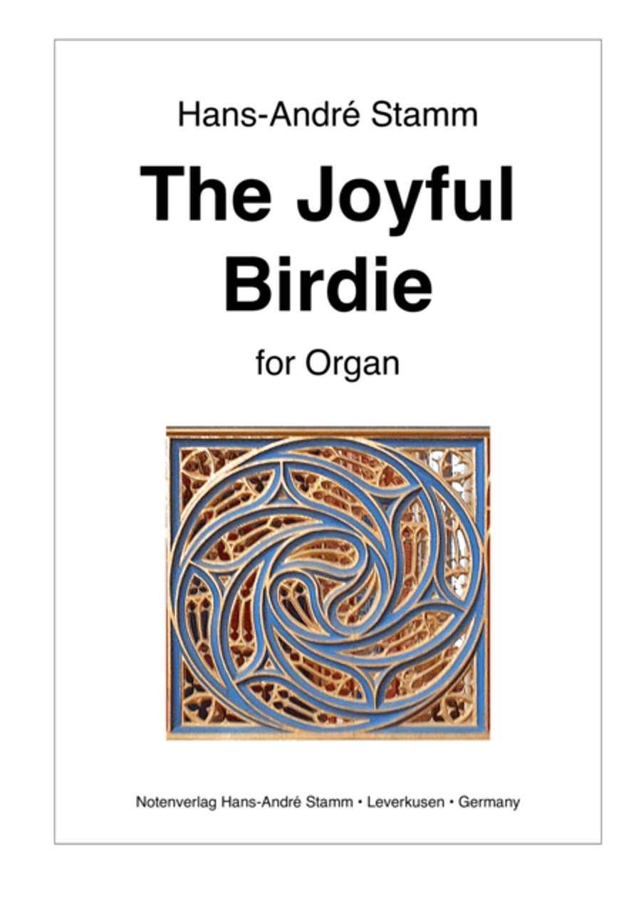 Book cover for The Joyful Birdie for organ