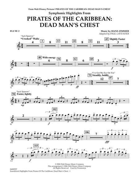 Soundtrack Highlights from Pirates Of The Caribbean: Dead Man's Chest - Flute 2