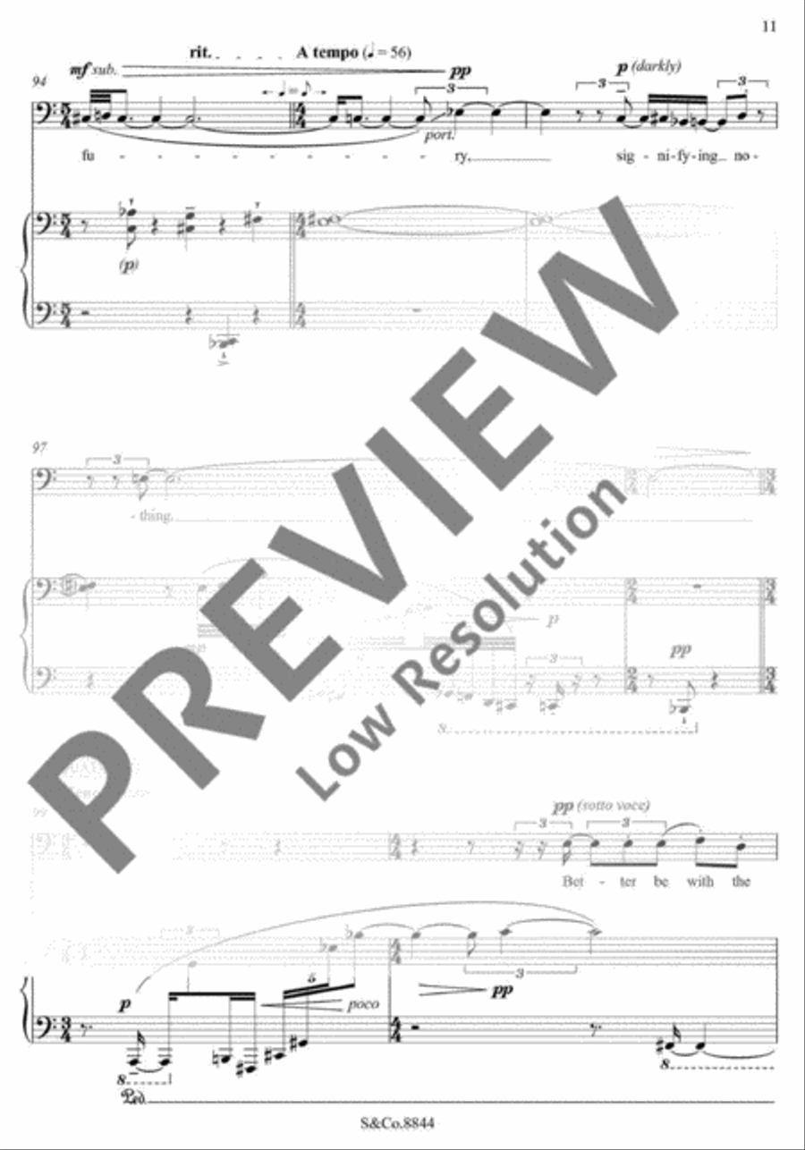 Chronicles of the Time Baritone Voice scores gallery preview page 16
