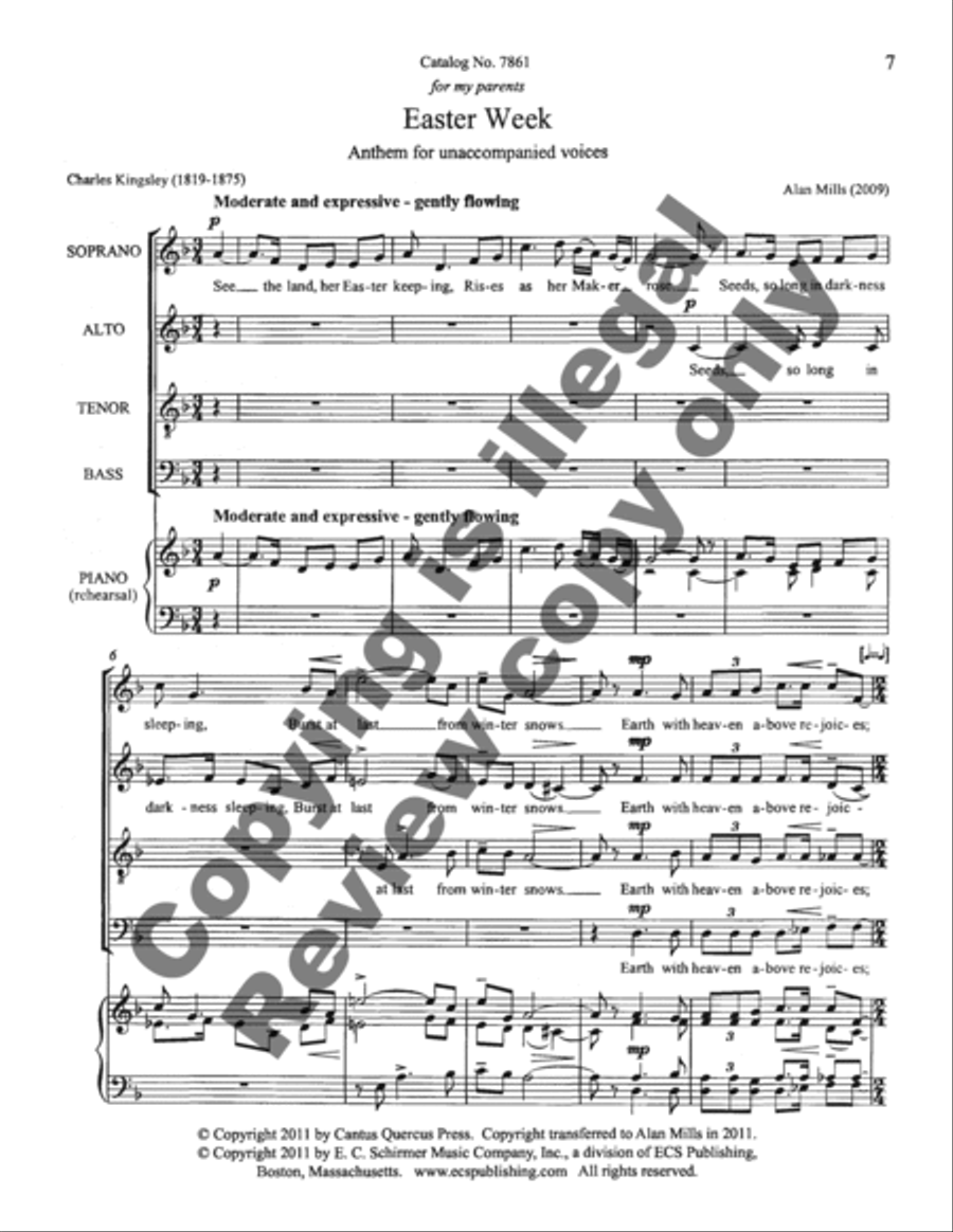Two Seasonal Carols Two Seasonal Carols 4-Part scores gallery preview page 6