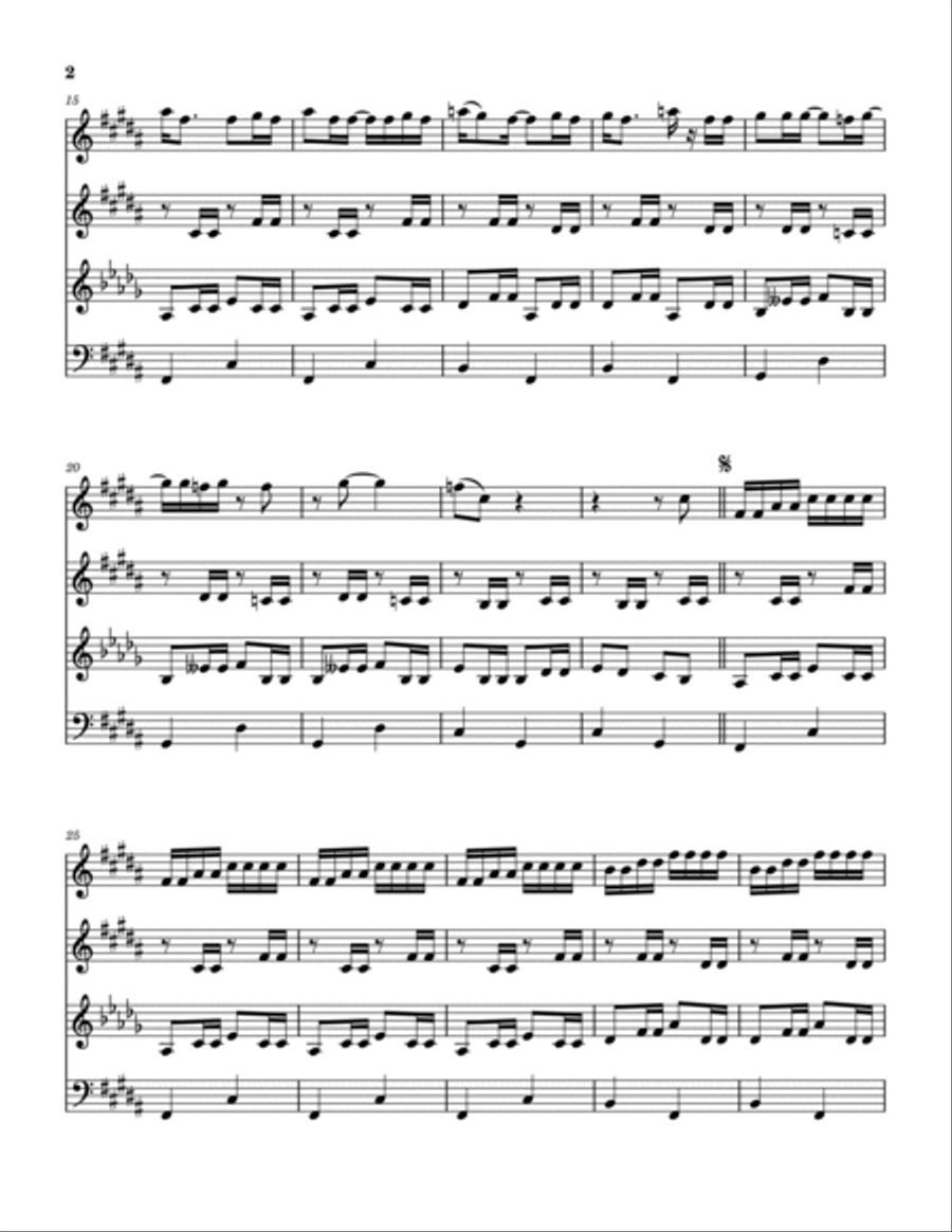 Luther Played The Boogie Woodwind Quartet scores gallery preview page 3