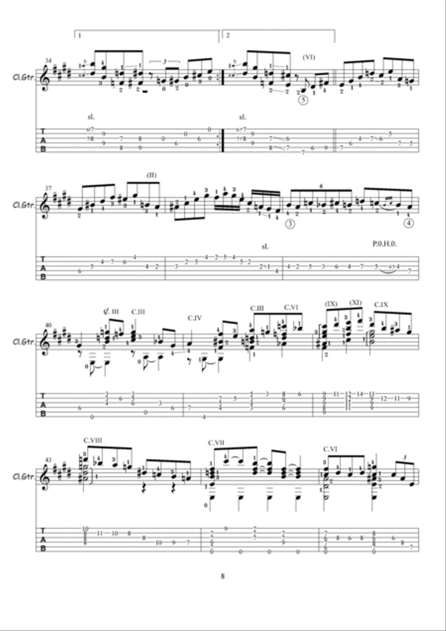 MONASTIC BLUES MONASTIC BLUES Electric Guitar scores gallery preview page 4