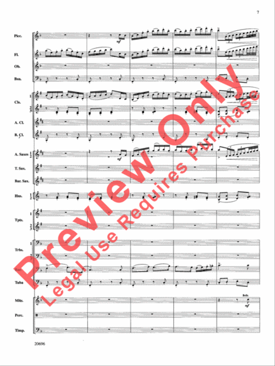 Welsh Ayres & Dances Concert Band scores gallery preview page 8
