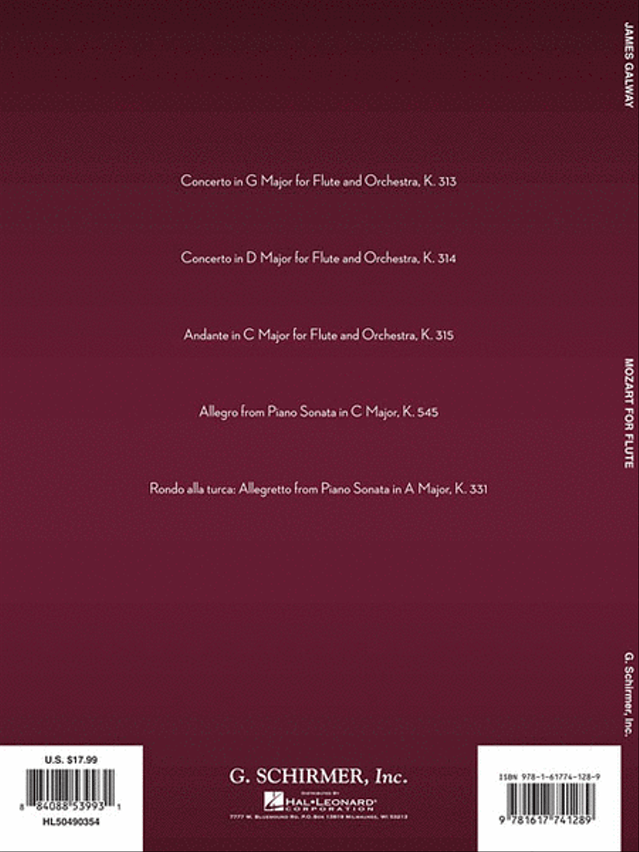 Mozart for Flute Flute Solo scores gallery preview page 2