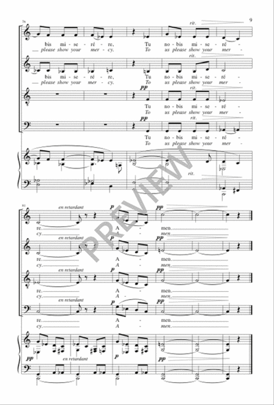 Ave verum corpus Ave verum corpus 4-Part scores gallery preview page 10