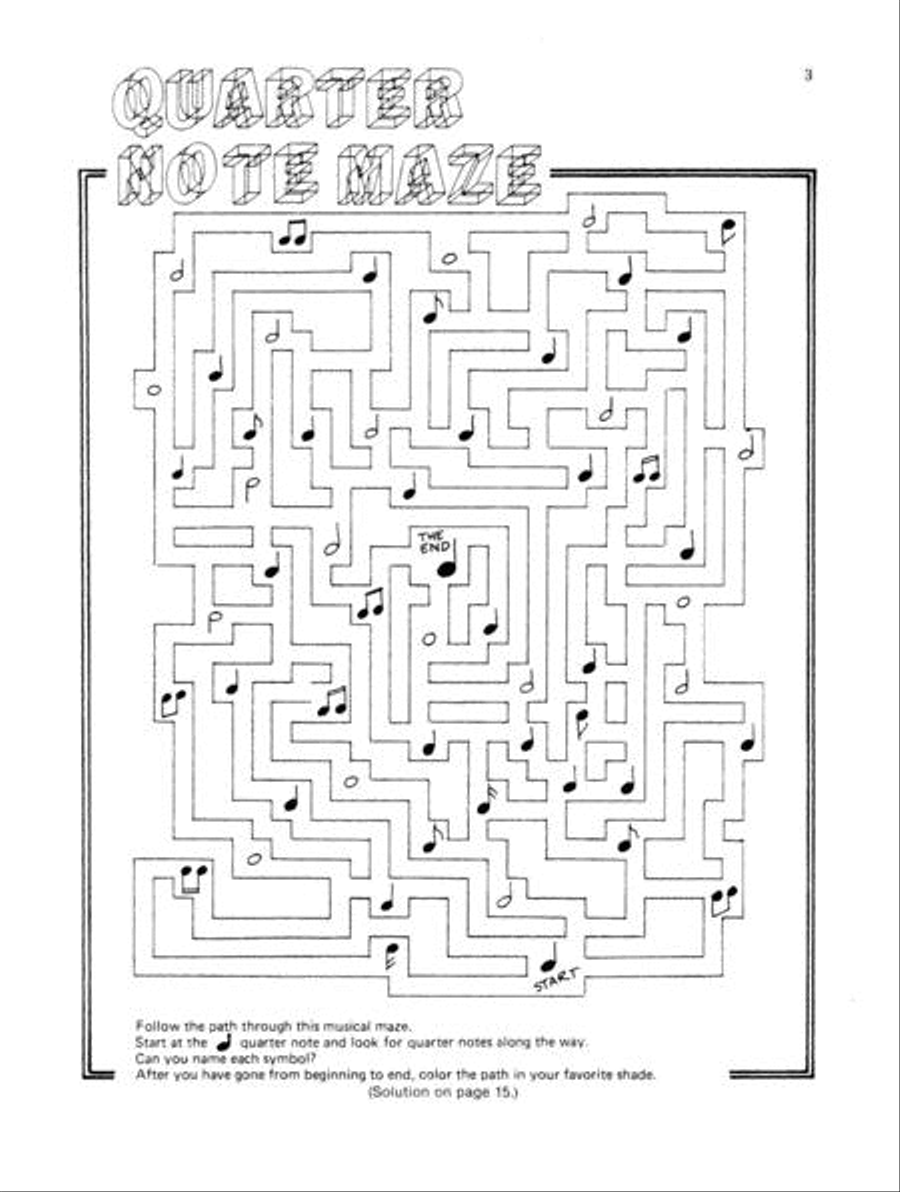 Music Mazes & Puzzles, Book I Games & Toys scores gallery preview page 3