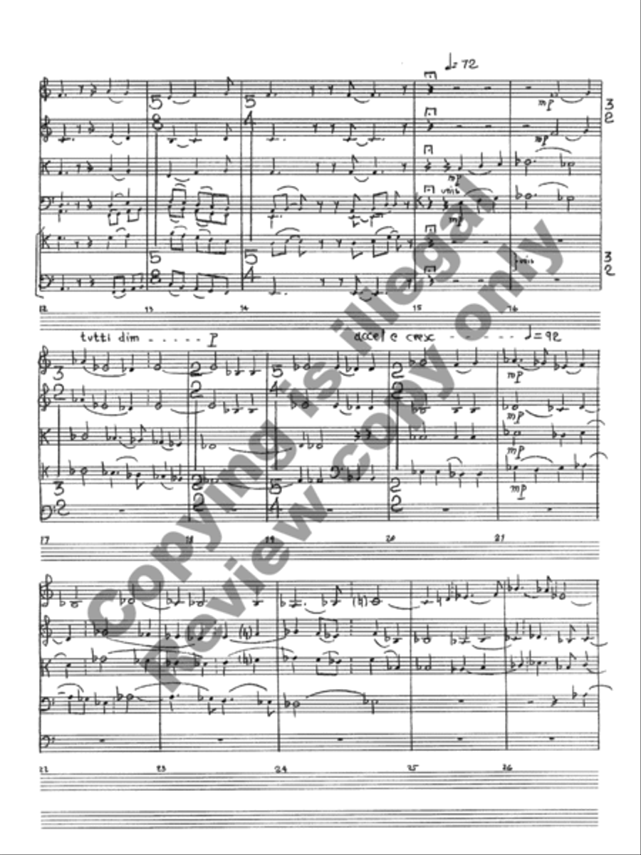 In Praise of Ockeghem (Additional Full Score) Orchestra scores gallery preview page 12