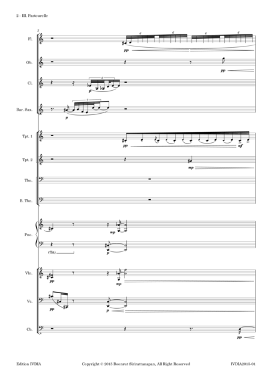 Pastoral for Ensemble Large Ensemble scores gallery preview page 5