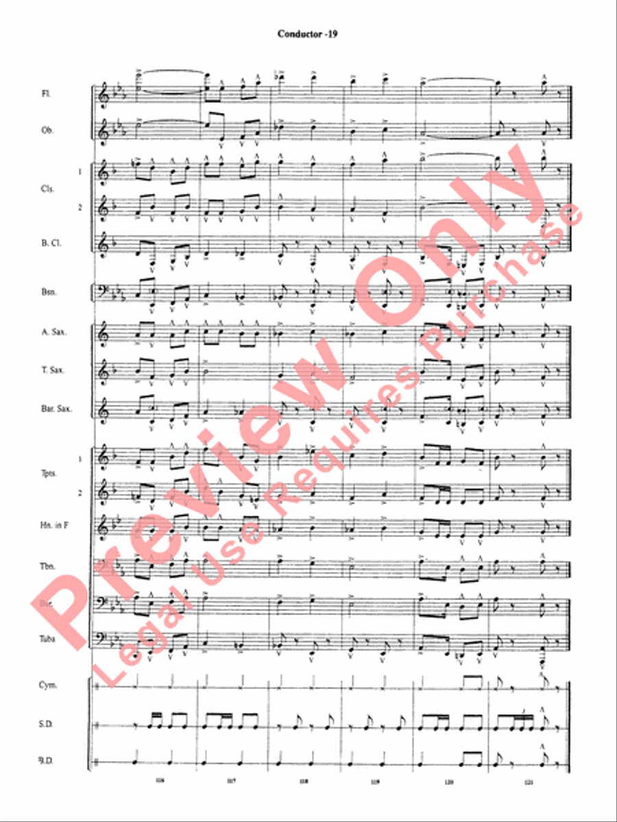 The Chimes of Liberty The Chimes of Liberty Concert Band scores gallery preview page 21