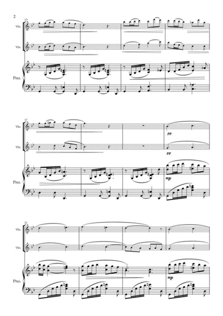"The Nightingale" Violin Duet and Piano- Intermediate image number null