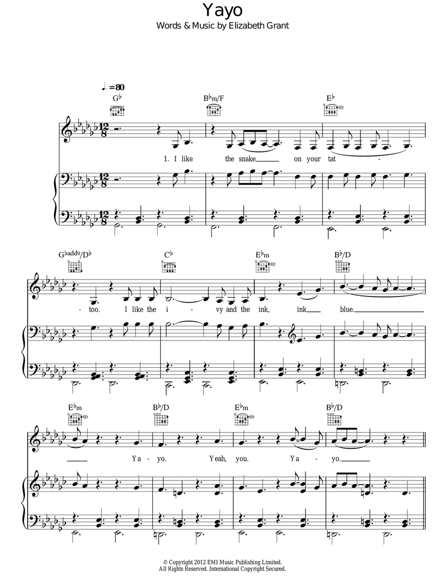 Yayo Guitar scores gallery preview page 1