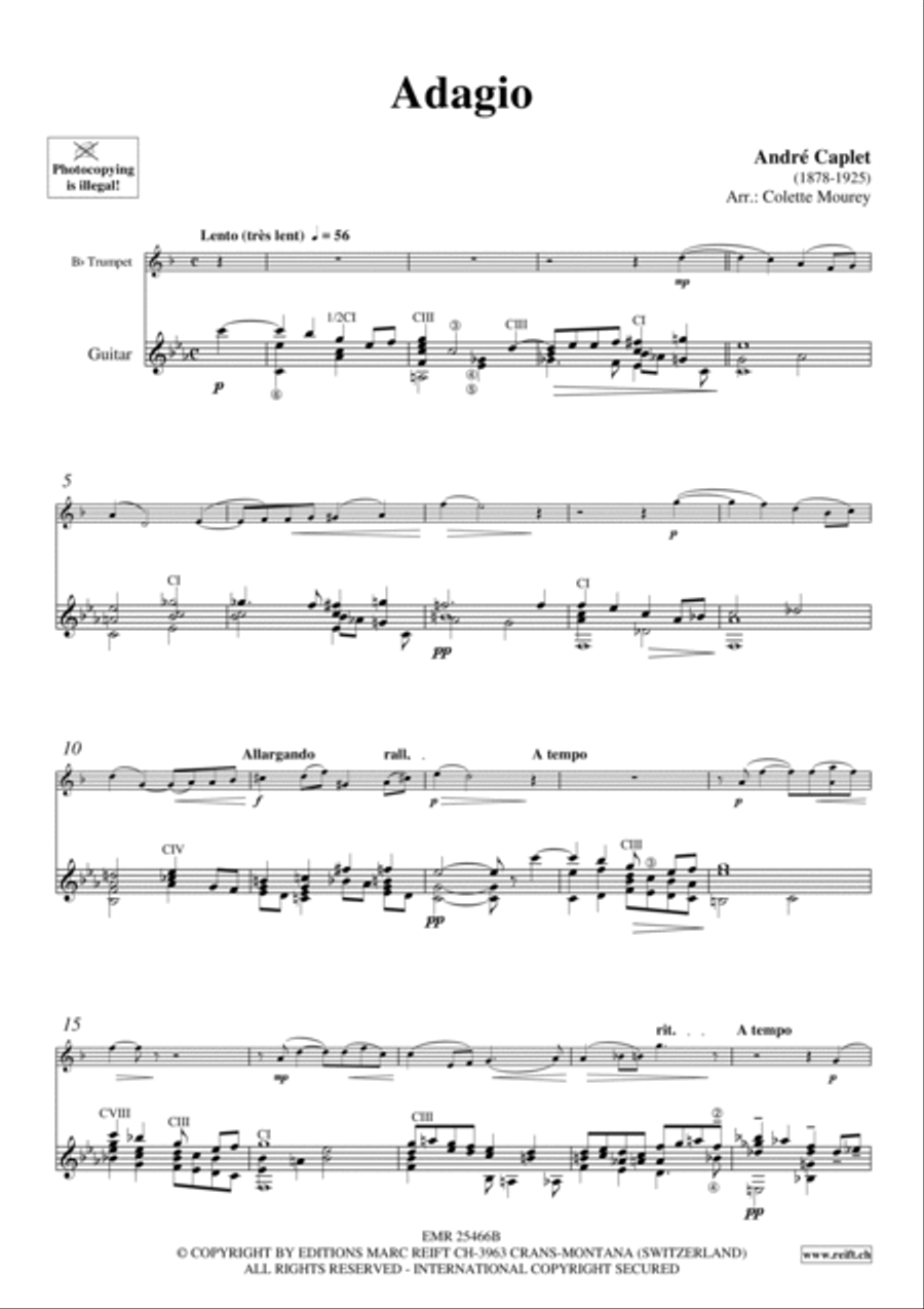 Adagio Trumpet scores gallery preview page 4
