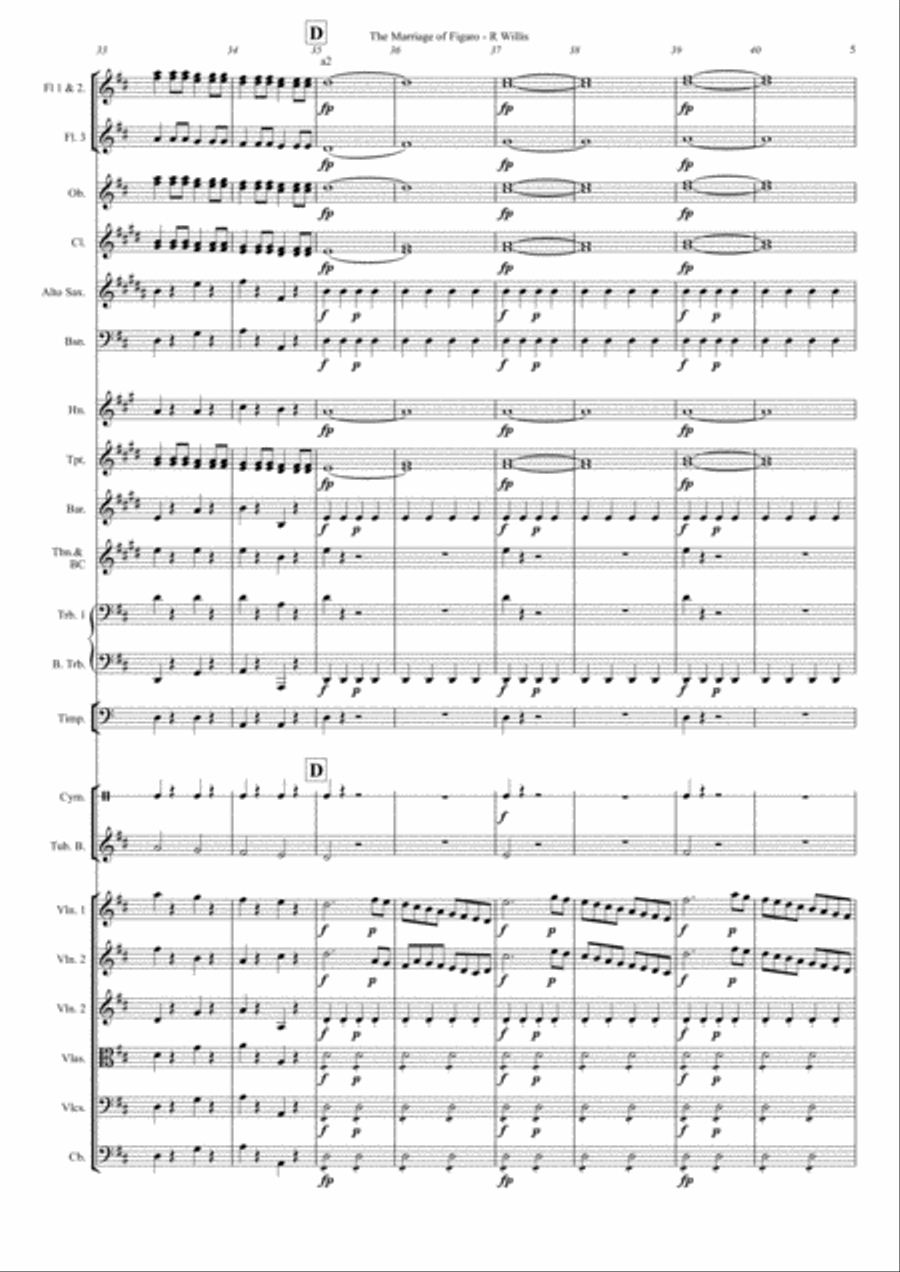 Marriage of Figaro - Overture Full Orchestra scores gallery preview page 5
