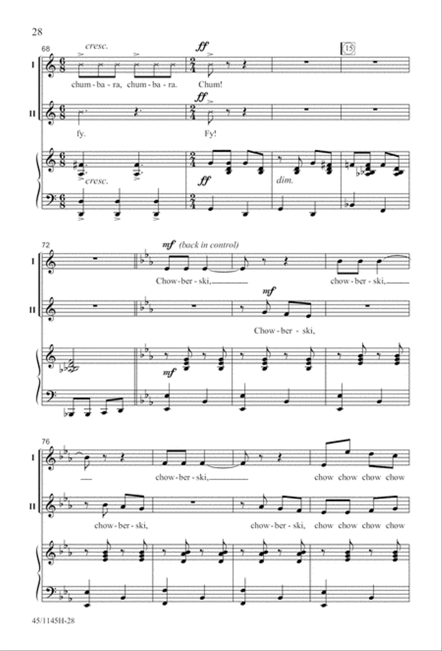 We Sing the World Around 2-Part scores gallery preview page 29