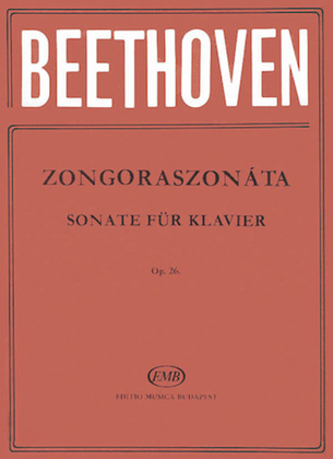 Book cover for Sonata Op.26-pno