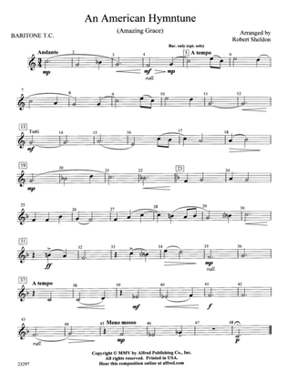 An American Hymntune (Amazing Grace): Baritone T.C.