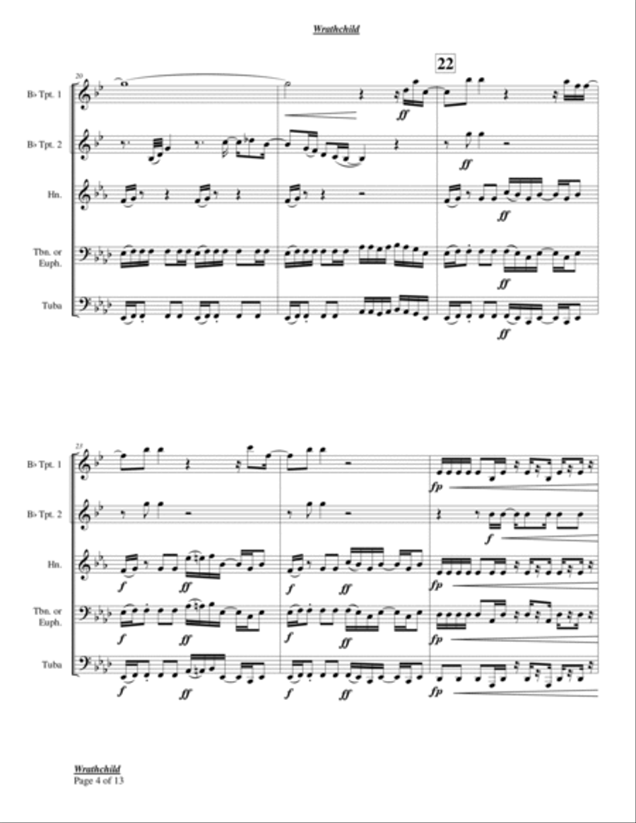 Wrathchild Wrathchild Chamber Music scores gallery preview page 4