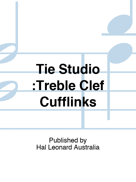 Tie Studio :Treble Clef Cufflinks
