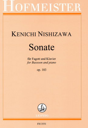 Book cover for Sonate fur Fagott und Klavier