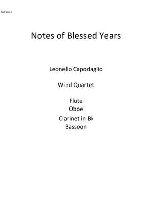 Notes of Blessed Years