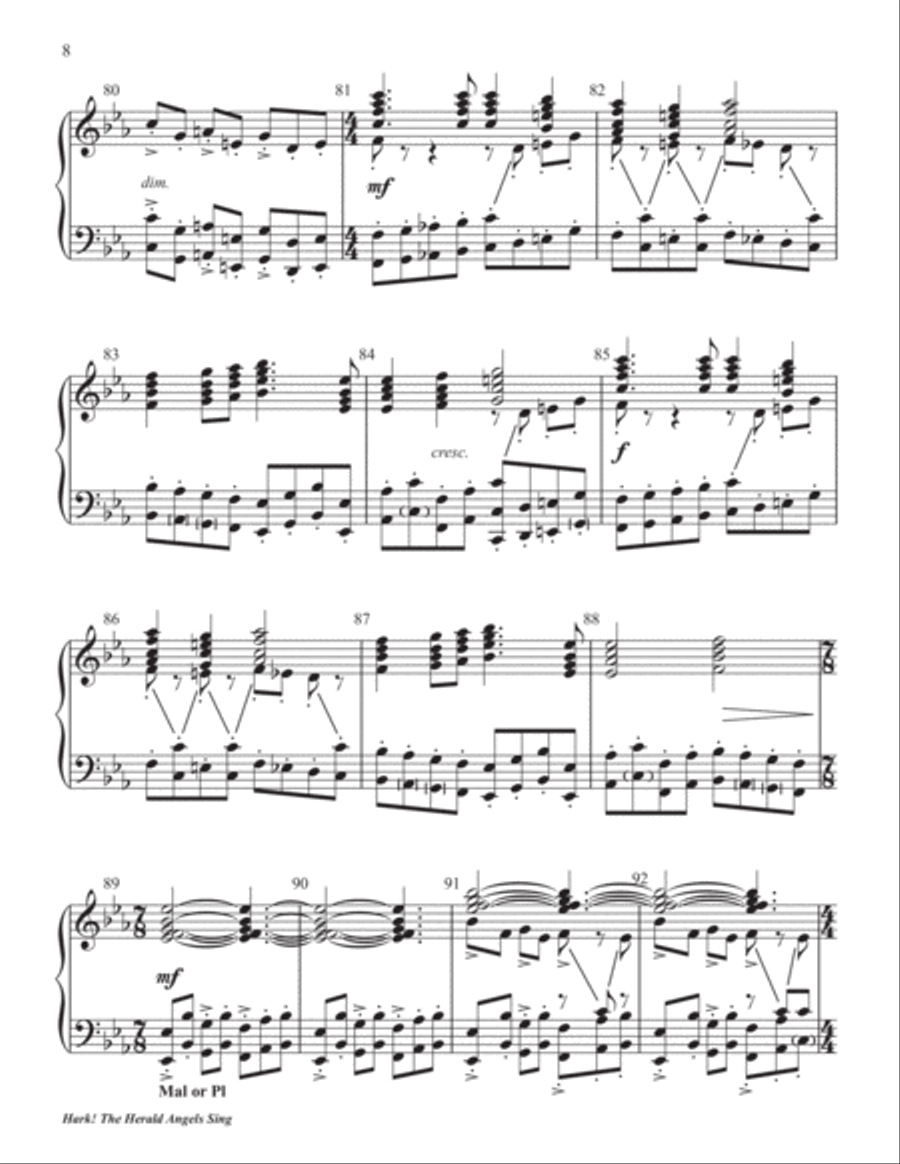 Hark! the Herald Angels Sing 5-Octaves scores gallery preview page 9
