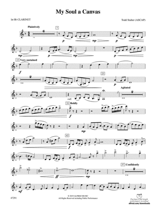 My Soul a Canvas: 1st B-flat Clarinet