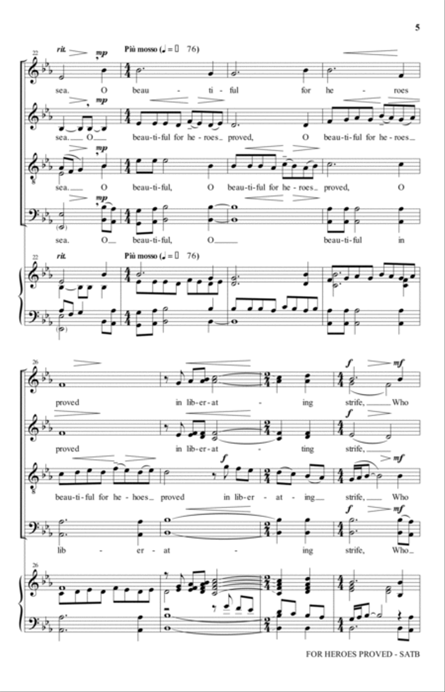 For Heroes Proved For Heroes Proved 4-Part scores gallery preview page 4