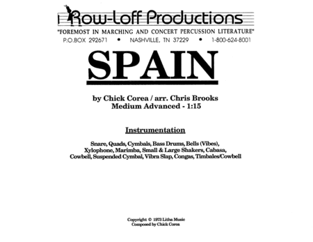 Spain w/Tutor Tracks