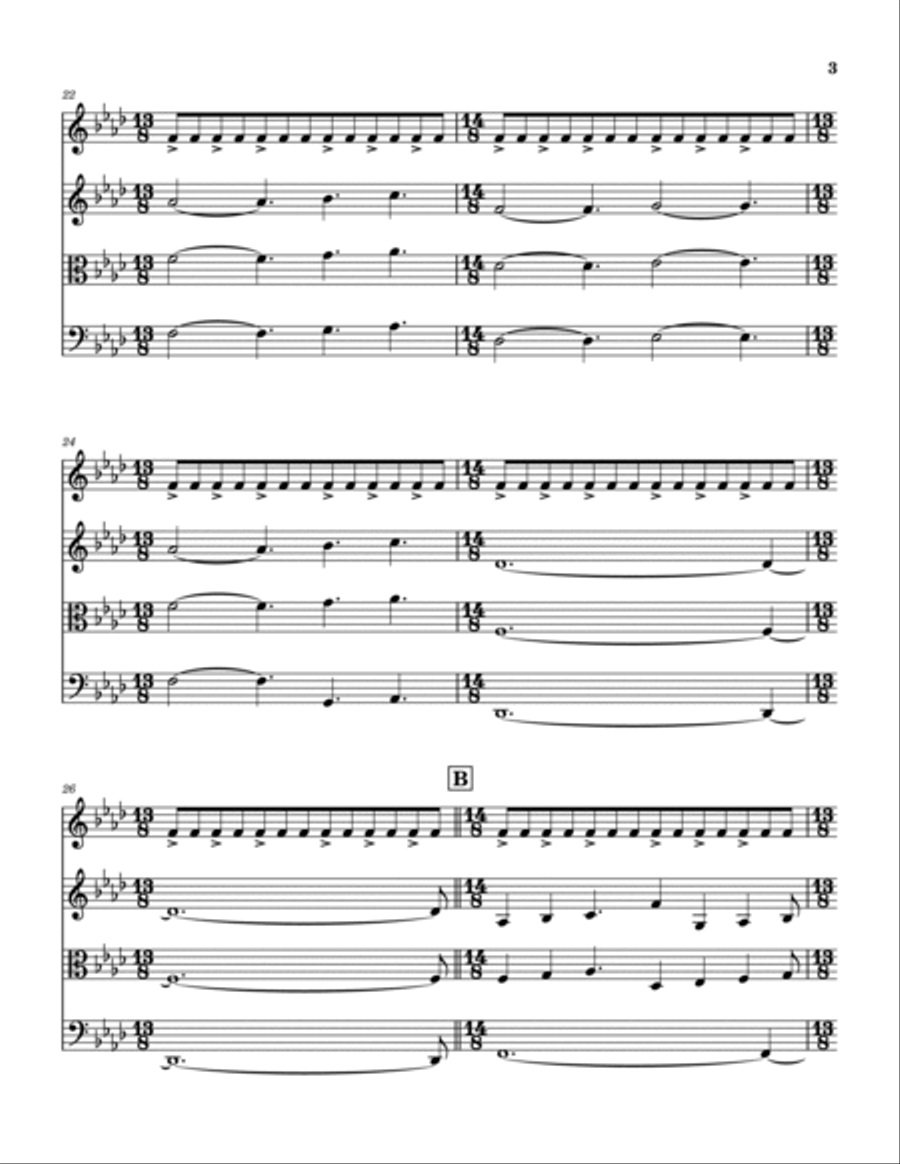 Voice String Quartet scores gallery preview page 4