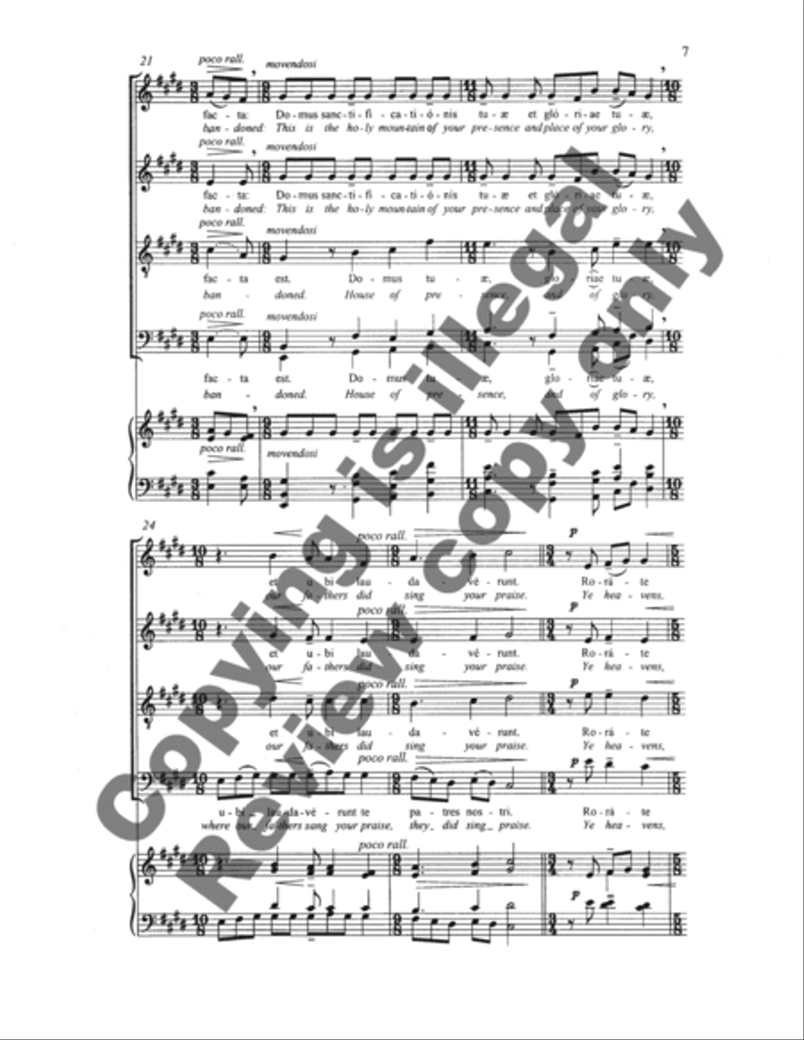 Four Motets on Plainsong Themes: 1. Rorate caeli desuper 4-Part scores gallery preview page 16