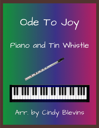 Ode To Joy, Piano and Tin Whistle (D)