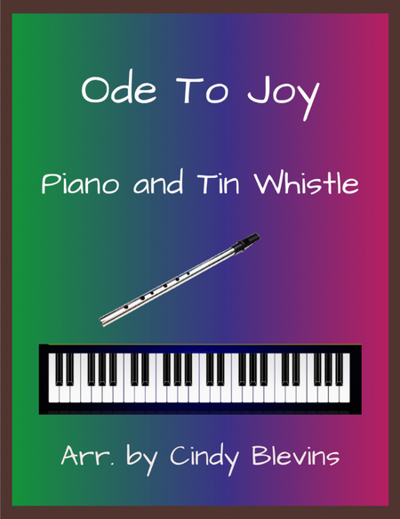 Ode To Joy, Piano and Tin Whistle (D) image number null